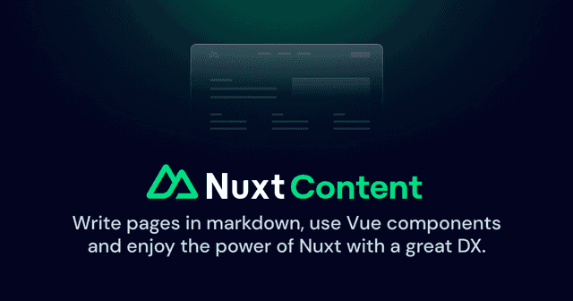 用 Nuxt Content 重构 hexo 个人博客